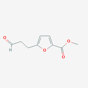 molecular formula C9H10O4 B8631581 Methyl 5-(3-oxopropyl)furan-2-carboxylate CAS No. 67273-88-5