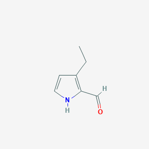molecular formula C7H9NO B8631603 2-Formyl-3-ethylpyrrole 