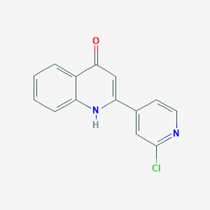 molecular formula C14H9ClN2O B8631611 2-(2-Chloro-pyridin-4-yl)-quinolin-4-ol 