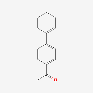 molecular formula C14H16O B8631691 p-(1-Cyclohexenyl)-acetophenone CAS No. 27634-51-1