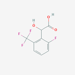 molecular formula C9H6F4O3 B8631692 2-Fluoro-6-trifluoromethylmandelic acid 