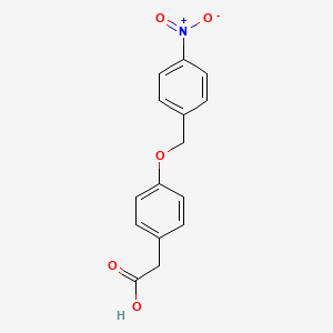 molecular formula C15H13NO5 B8631814 4-(4-Nitrobenzyloxy)phenylacetic acid 
