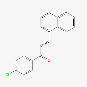 molecular formula C19H13ClO B8631817 1-(4-Chlorophenyl)-3-(1-naphthalenyl)prop-2-en-1-one 