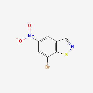molecular formula C7H3BrN2O2S B8631829 7-Bromo-5-nitro-benzo[d]isothiazole 