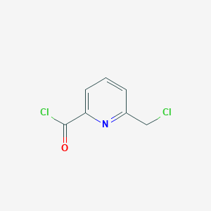 molecular formula C7H5Cl2NO B8631893 6-(Chloromethyl)-2-pyridinecarbonyl chloride 