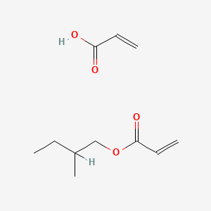 B8631929 2-Methylbutyl prop-2-enoate;prop-2-enoic acid CAS No. 66228-39-5