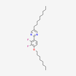 molecular formula C27H40F2N2O B8631999 2-[2,3-Difluoro-4-(octyloxy)phenyl]-5-nonylpyrimidine CAS No. 134035-64-6