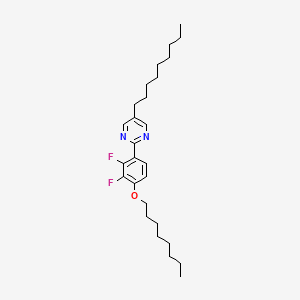 B8631999 2-[2,3-Difluoro-4-(octyloxy)phenyl]-5-nonylpyrimidine CAS No. 134035-64-6