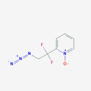 molecular formula C7H6F2N4O B8632022 2-(2-Azido-1,1-difluoroethyl)-1-oxo-1lambda~5~-pyridine CAS No. 342815-99-0