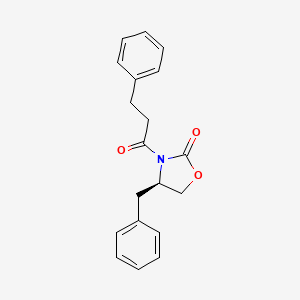 molecular formula C19H19NO3 B8632030 (4R)-4-benzyl-3-(3-phenylpropanoyl)-1,3-oxazolidin-2-one 