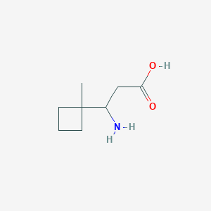 molecular formula C8H15NO2 B8632036 3-Amino-3-(1-methylcyclobutyl)propanoic acid 