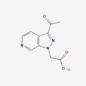 molecular formula C10H9N3O3 B8632044 (3-Acetyl-pyrazolo[3,4-c]pyridin-1-yl)-acetic acid 