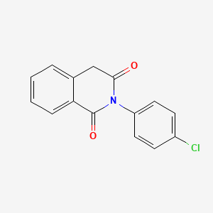 molecular formula C15H10ClNO2 B8632052 1,3(2H,4H)-Isoquinolinedione, 2-(4-chlorophenyl)- CAS No. 83907-64-6