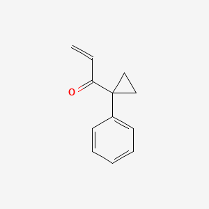 molecular formula C12H12O B8632068 1-(1-Phenylcyclopropyl)prop-2-en-1-one 