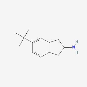 molecular formula C13H19N B8632078 5-tert-Butyl-indan-2-ylamine CAS No. 162752-19-4