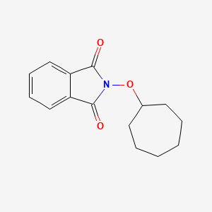 molecular formula C15H17NO3 B8632097 2-(Cycloheptyloxy)-1H-isoindole-1,3(2H)-dione CAS No. 76029-43-1