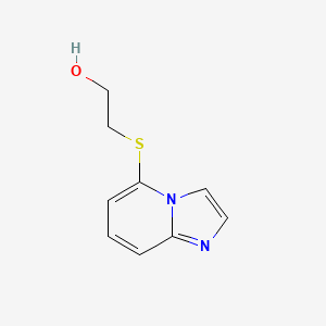 molecular formula C9H10N2OS B8632101 5-[2-(Hydroxy)ethylthio]imidazo[1,2-a]pyridine 