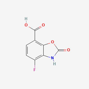 molecular formula C8H4FNO4 B8632183 4-Fluoro-2-oxo-2,3-dihydrobenzo[d]oxazole-7-carboxylic acid CAS No. 130721-79-8