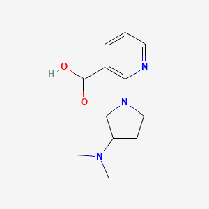 molecular formula C12H17N3O2 B8632208 2-(3-Dimethylamino-pyrrolidin-1-yl)-nicotinic acid 
