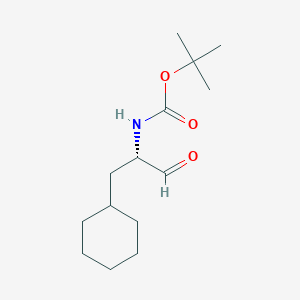 molecular formula C14H25NO3 B8632236 (S)-Tert-butyl 1-cyclohexyl-3-oxopropan-2-ylcarbamate 