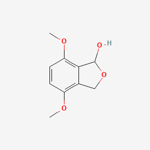 molecular formula C10H12O4 B8632248 4,7-Dimethoxy-1,3-dihydro-2-benzofuran-1-ol CAS No. 64019-79-0