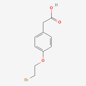 molecular formula C10H11BrO3 B8632250 4-(2-Bromoethoxy)-phenylacetic acid CAS No. 59127-37-6