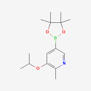 molecular formula C15H24BNO3 B8632257 3-Isopropoxy-2-methyl-5-(4,4,5,5-tetramethyl[1,3,2]dioxaborolan-2-yl)-pyridine 