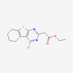 4-Chloro-5,6,7,8-tetrahydro[1]benzothieno[2,3-d]pyrimidine-2-acetic acid ethyl ester