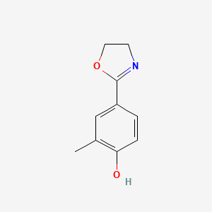 molecular formula C10H11NO2 B8632320 4,5-Dihydro-2-(4-hydroxy-3-methylphenyl)oxazole 