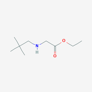 molecular formula C9H19NO2 B8632354 Ethyl 2-(neopentylamino)acetate 