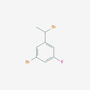 molecular formula C8H7Br2F B8632368 1-Bromo-3-(1-bromoethyl)-5-fluorobenzene 