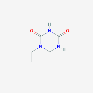 molecular formula C5H9N3O2 B8632390 1-Ethyl-1,3,5-triazinane-2,4-dione CAS No. 66678-74-8