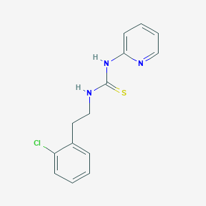molecular formula C14H14ClN3S B8632398 N-[2-(2-Chlorophenyl)ethyl]-N'-pyridin-2-ylthiourea CAS No. 149487-85-4
