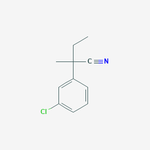 2-(3-Chlorophenyl)-2-methylbutanenitrile