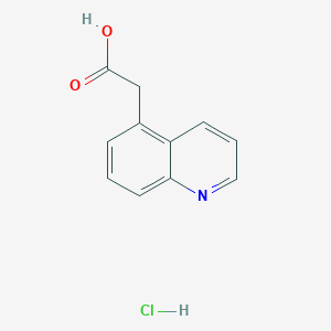 molecular formula C11H10ClNO2 B8632497 2-(Quinolin-5-YL)acetic acid hydrochloride 