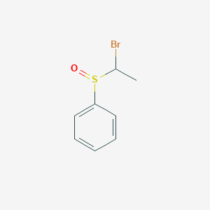 molecular formula C8H9BrOS B8632508 Benzene, [(1-bromoethyl)sulfinyl]- CAS No. 26910-34-9