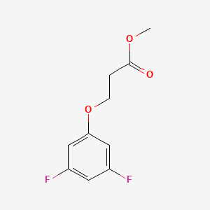 molecular formula C10H10F2O3 B8632521 Methyl 3-(3,5-difluorophenoxy)propanoate 