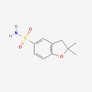 molecular formula C10H13NO3S B8632539 5-Aminosulfonyl-2,3-dihydro-2,2-dimethylbenzofuran 
