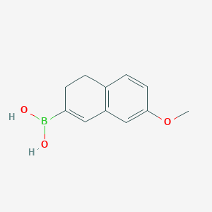 molecular formula C11H13BO3 B8632551 7-Methoxy-3,4-dihydro-naphthalene-2-boronic acid 