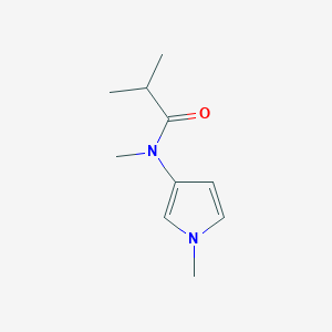 molecular formula C10H16N2O B8632560 N,2-Dimethyl-N-(1-Methylpyrrol-3-yl)propanamide CAS No. 62187-87-5