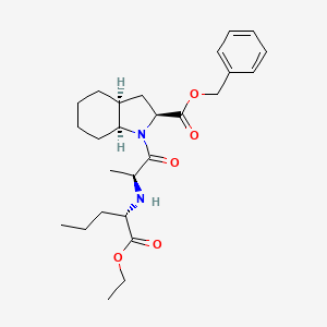 benzyl (2S,3aS,7aS)-1-{(2S)-2-[(1S)-1-(ethoxycarbonyl)butylamino]-propionyl}octahydro-1H-indole-2-carboxylate