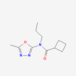 N-(5-Methyl-1,3,4-oxadiazol-2-yl)-N-propylcyclobutanecarboxamide