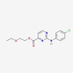2-Ethoxyethyl 2-((4-chlorophenyl)amino)pyrimidine-4-carboxylate