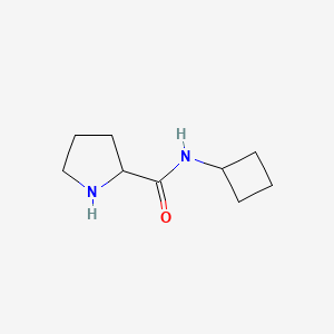 molecular formula C9H16N2O B8632660 N-cyclobutylpyrrolidine-2-carboxamide 