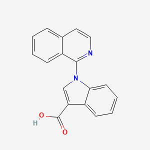 molecular formula C18H12N2O2 B8632666 1-(Isoquinolin-1-yl)-1H-indole-3-carboxylic acid CAS No. 649550-62-9