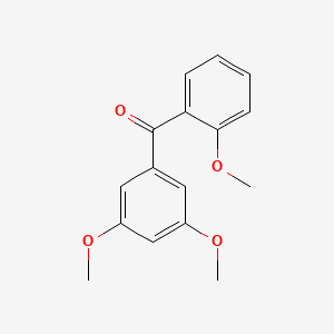 molecular formula C16H16O4 B8632673 (3,5-Dimethoxyphenyl)-(2-methoxyphenyl)methanone 