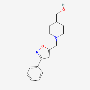 {1-[(3-Phenyl-5-isoxazolyl)methyl]-4-piperidinyl}methanol