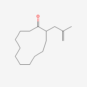 molecular formula C16H28O B8632763 2-(2-Methyl-2-propenyl)cyclododecan-1-one CAS No. 62599-49-9