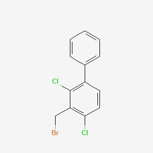 molecular formula C13H9BrCl2 B8632896 3-(Bromomethyl)-2,4-dichloro-1,1'-biphenyl CAS No. 83169-83-9