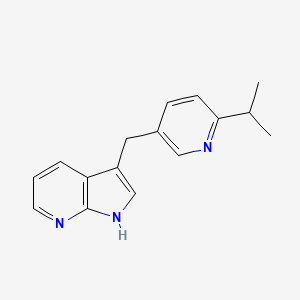 3-{[6-(Propan-2-yl)pyridin-3-yl]methyl}-1H-pyrrolo[2,3-b]pyridine